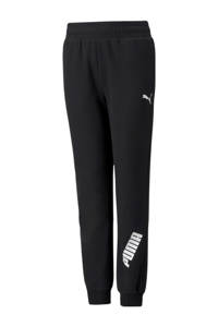 Puma regular fit joggingbroek met logo zwart, Zwart