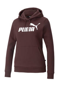 Puma hoodie met logo aubergine, Aubergine