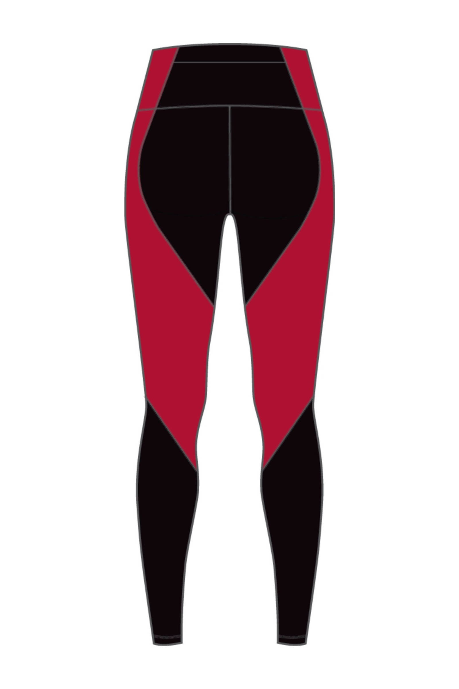 Puma sportlegging zwart/rood | wehkamp