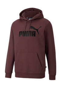 Puma hoodie met logo donkerrood, Donkerrood