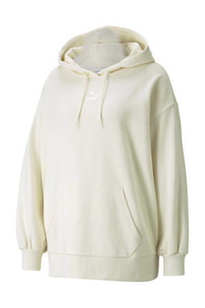 hoodie met logo ivoor