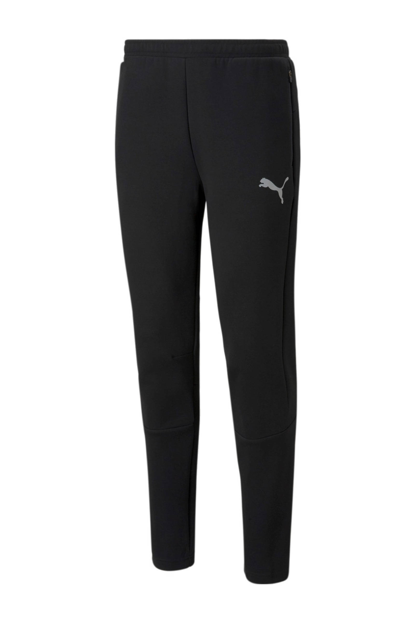 Puma slim fit broek zwart | wehkamp