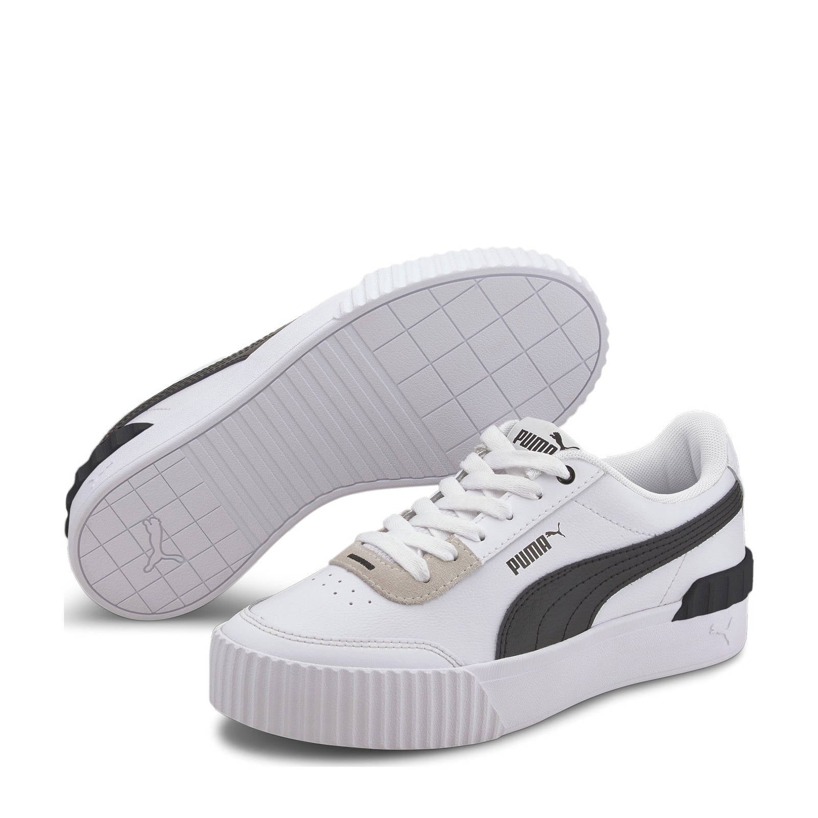 Puma Carina Lift sneakers wit/zwart | wehkamp