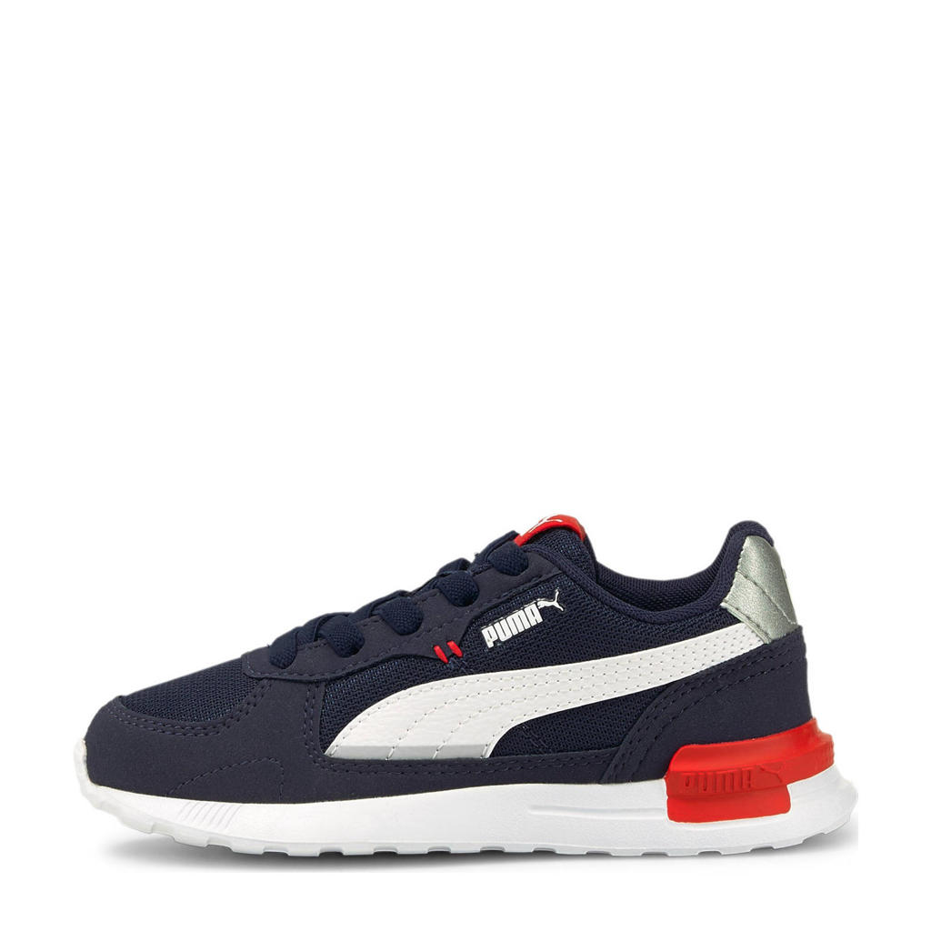 Puma Graviton  sneakers donkerblauw/wit/rood