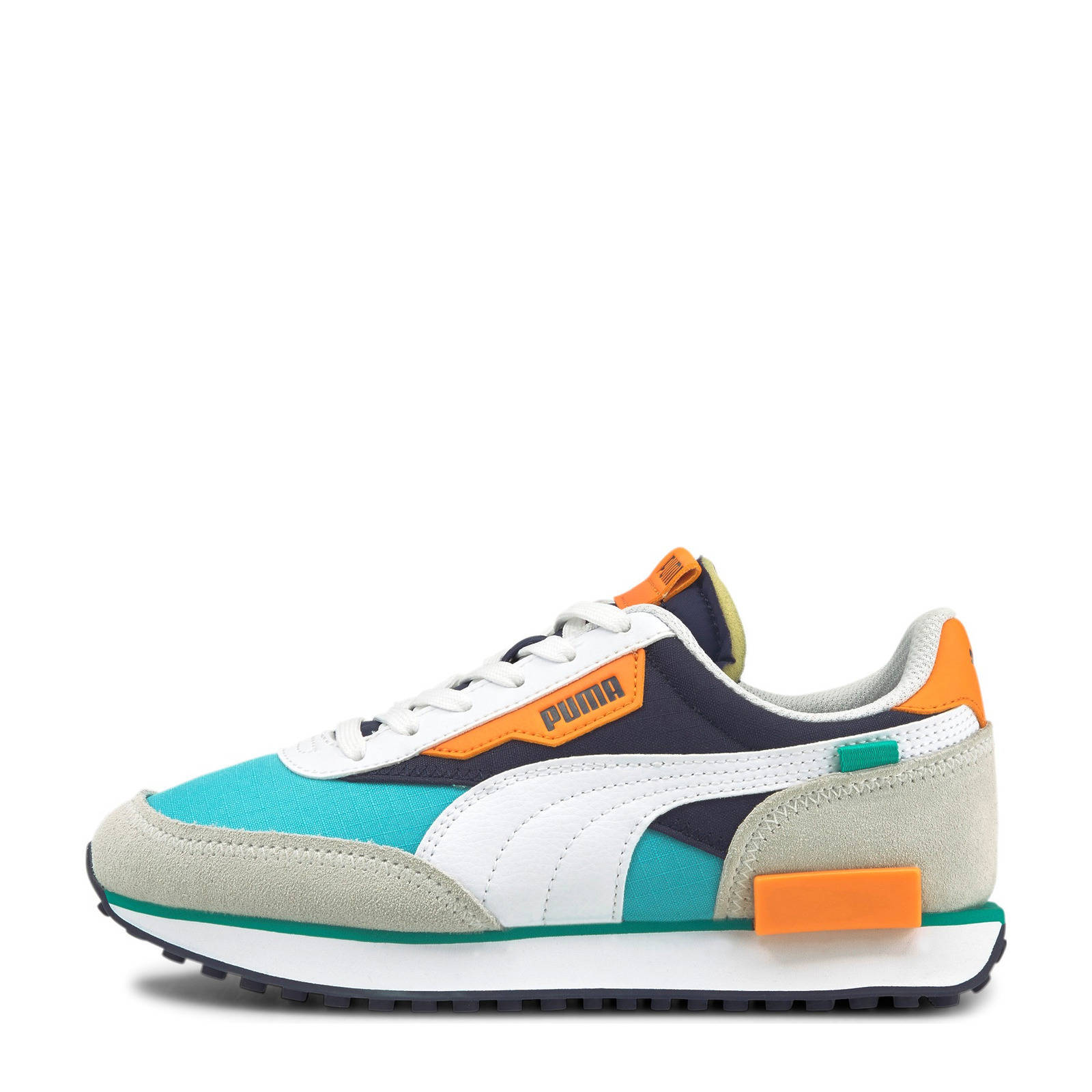 Puma Future Rider Play On sneakers wit/lichtblauw/lichtoranje | wehkamp