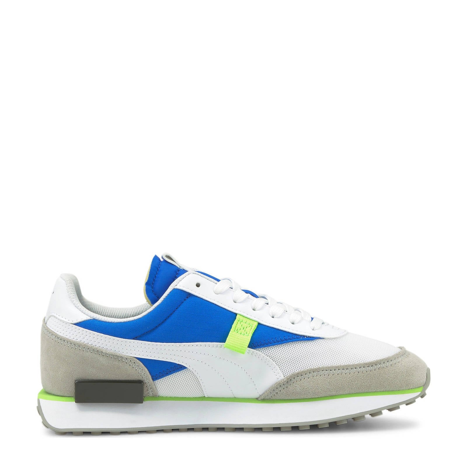 Puma Future Rider Core sneakers wit/kobaltblauw/geel | wehkamp