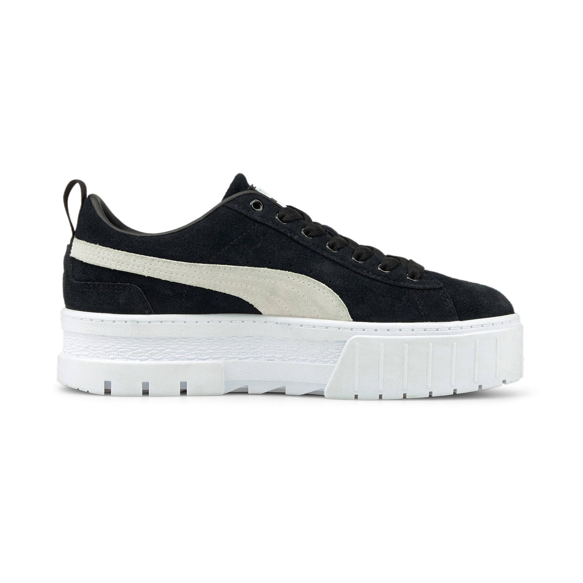 puma platform zwart wit