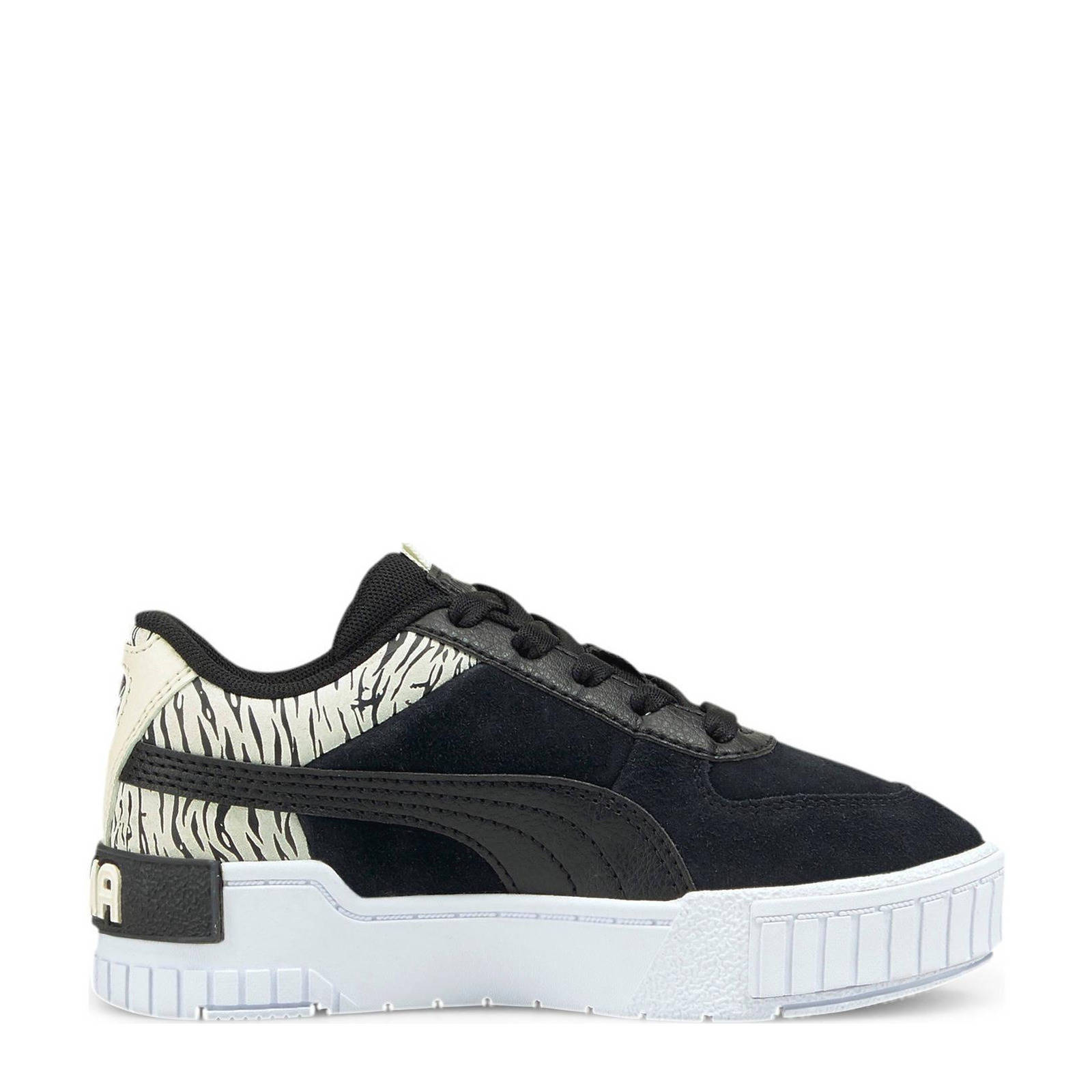 Puma Cali Sport Roar PS sneakers zwart/ecru | wehkamp
