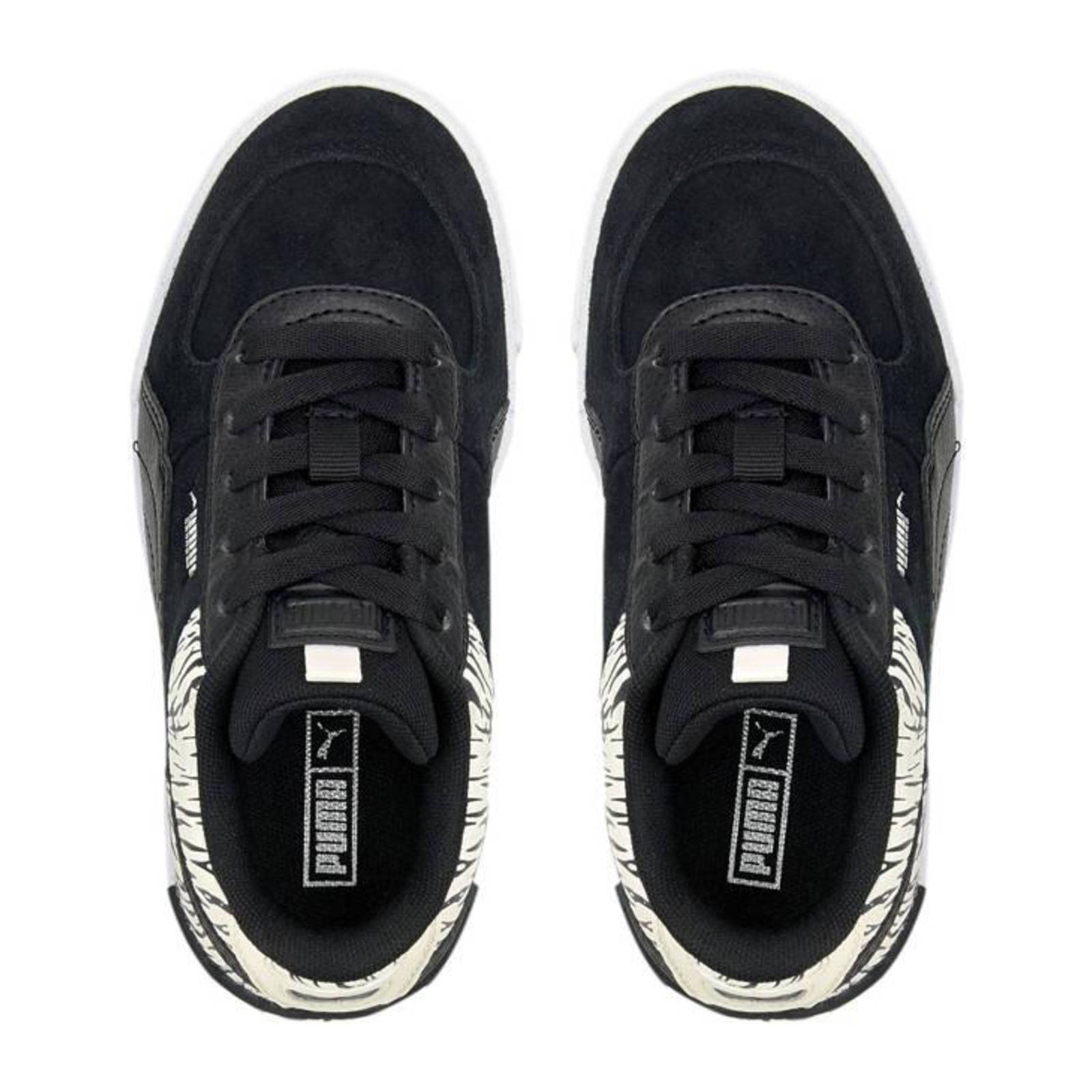 Puma Cali Sport Roar PS sneakers zwart/ecru | wehkamp