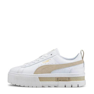 Mayze leren sneakers wit/ecru