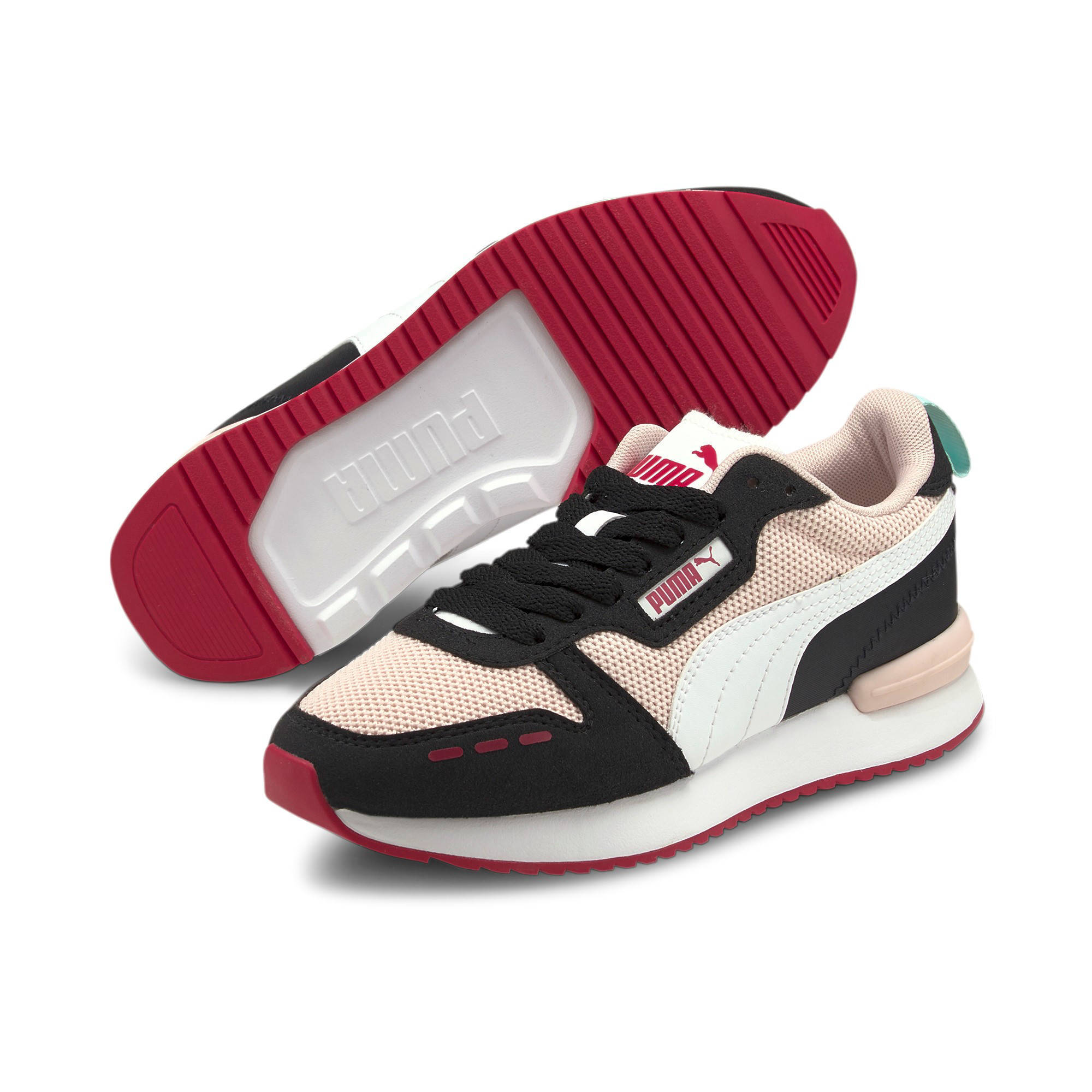 Puma R78 Runner sneakers lichtroze/wit/zwart | wehkamp