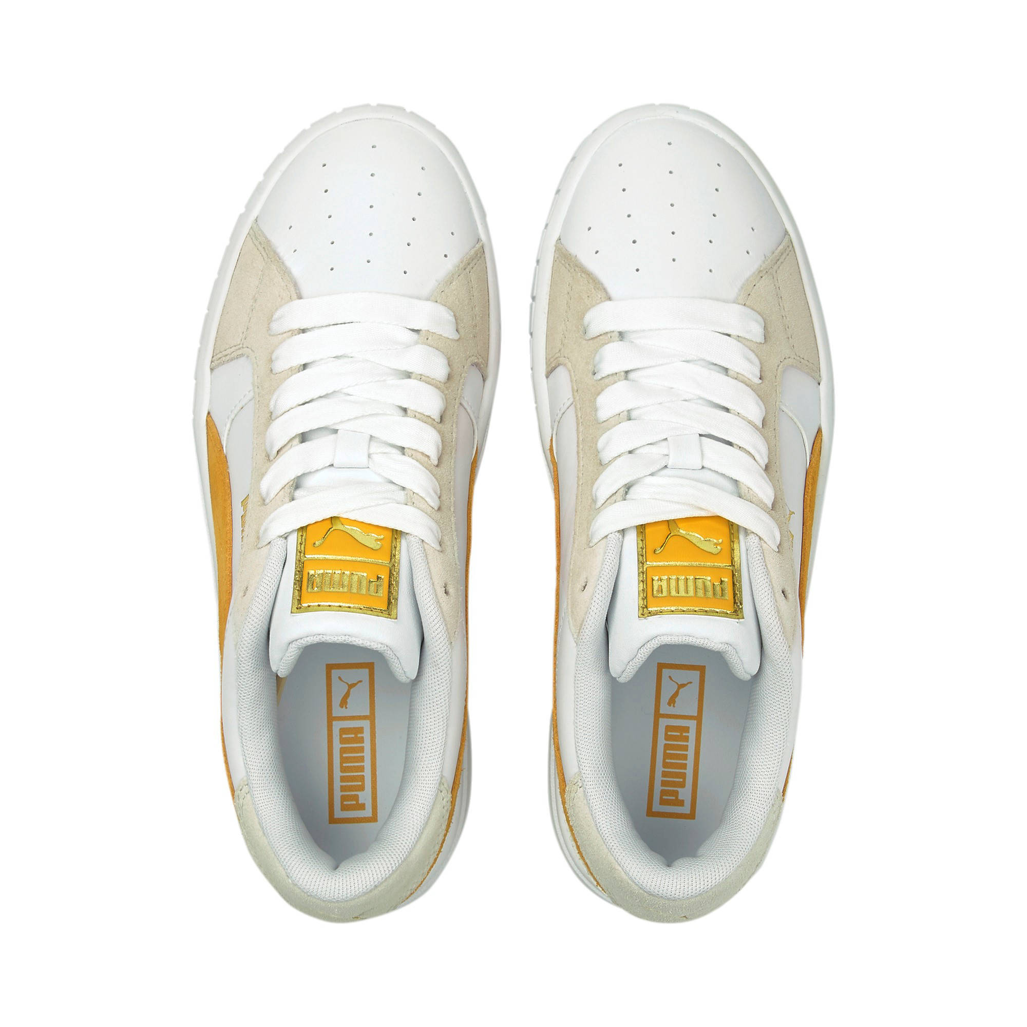 Puma Cali Star Mix sneaker wit/oker/ecru | wehkamp