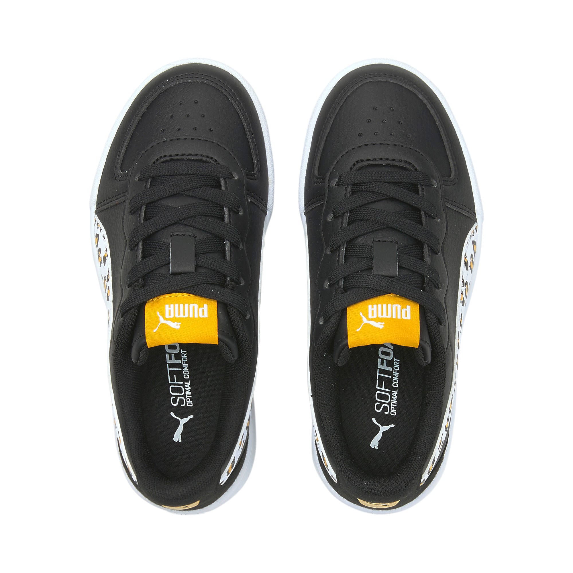 Puma Skye Roar PS sneakers met panterprint zwart/wit/geel | wehkamp