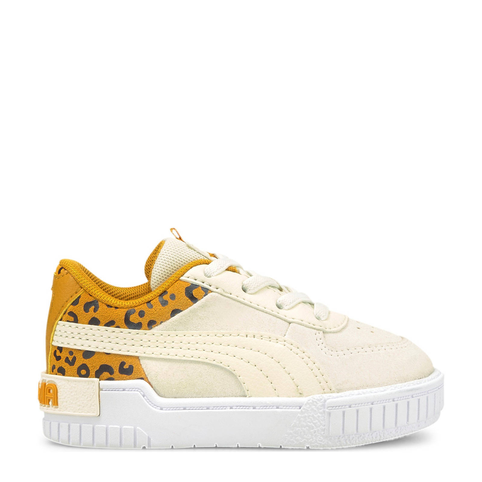 Puma Cali Sport Roar Jr sneakers beige/donkergeel | wehkamp