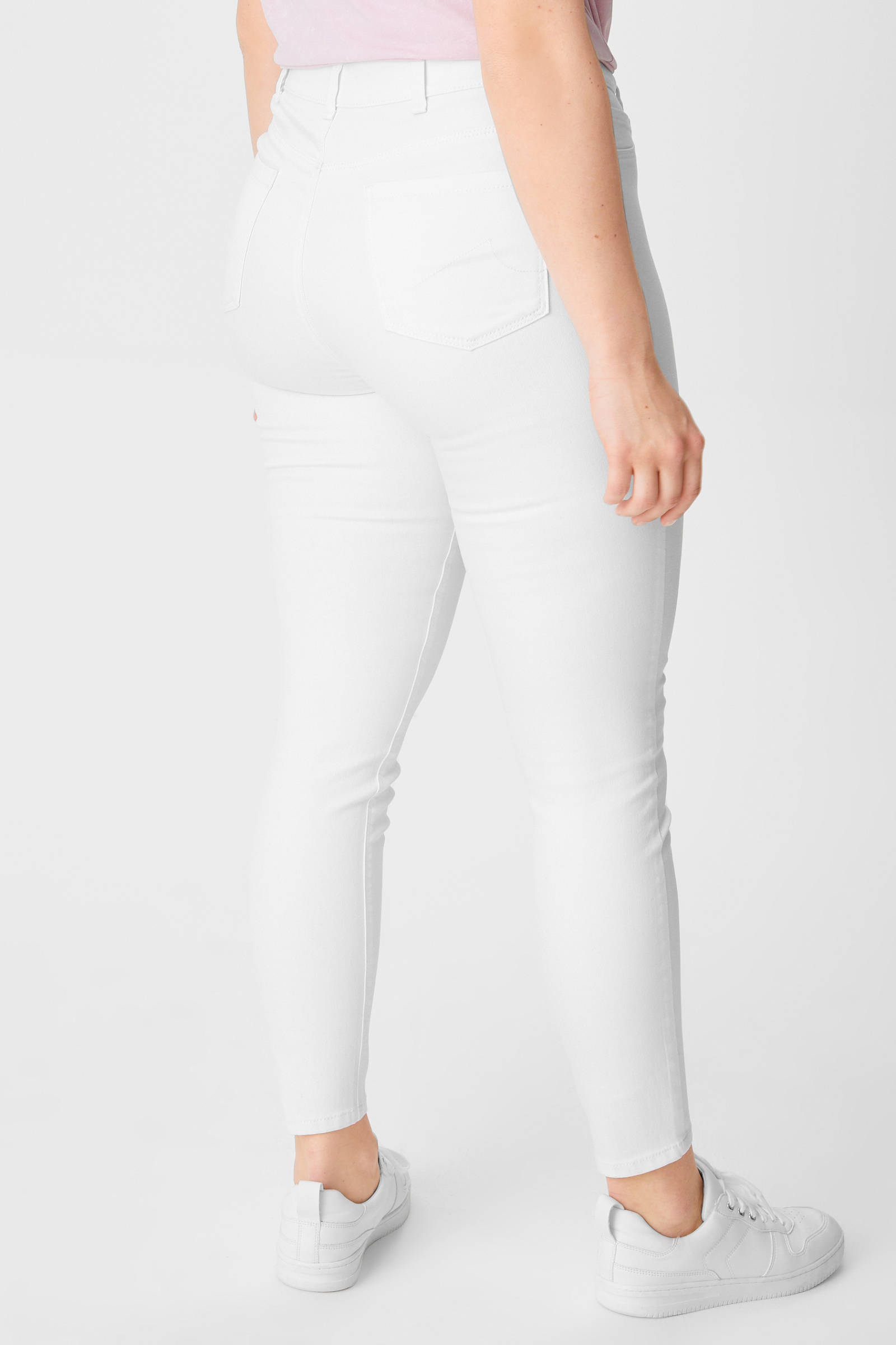 C\u0026A XL Clockhouse high waist super skinny jeans wit | wehkamp
