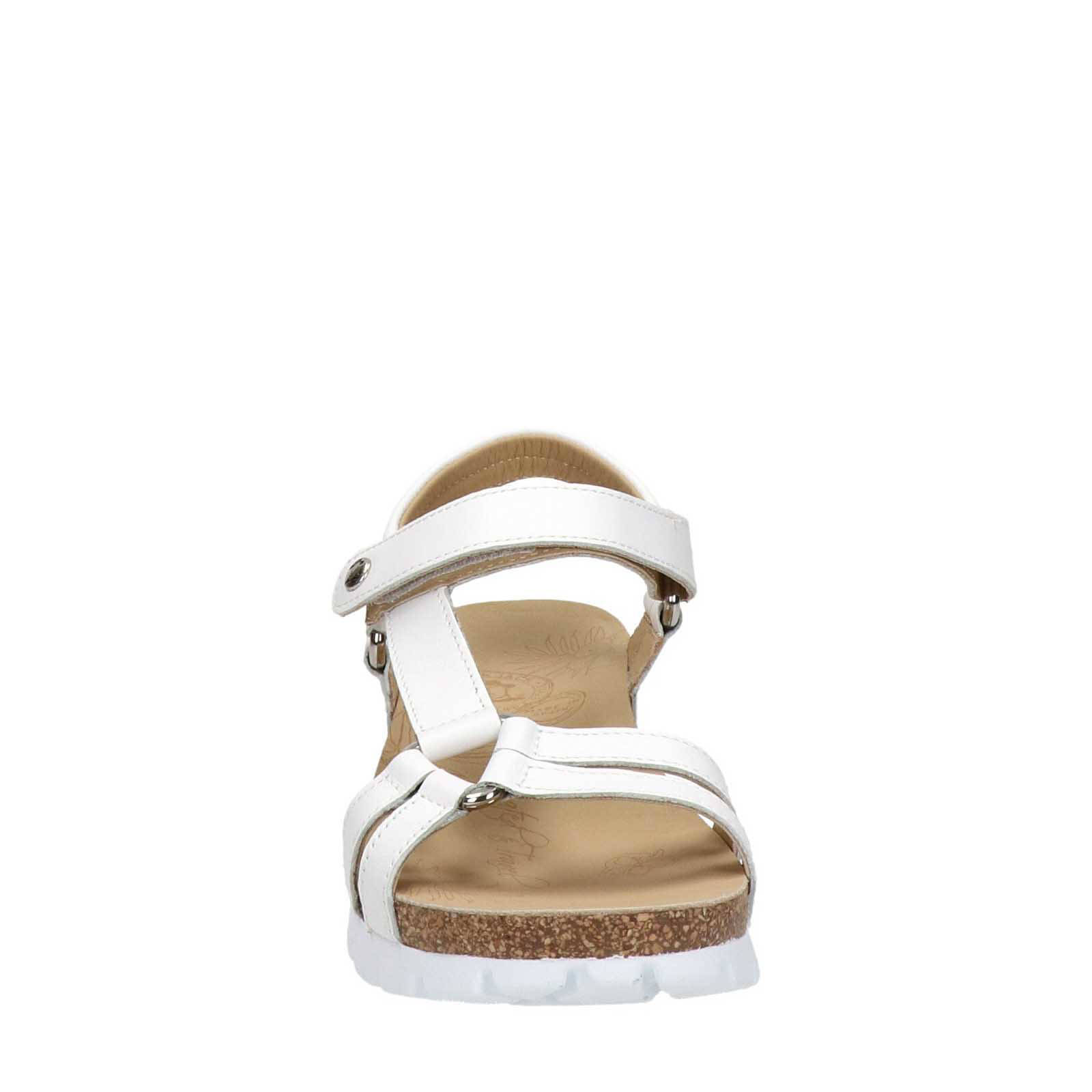 Panama Jack Sally Basics leren sandalen wit | wehkamp