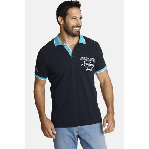 Jan Vanderstorm regular polo IWAR Plus Size donkerblauw afbeelding