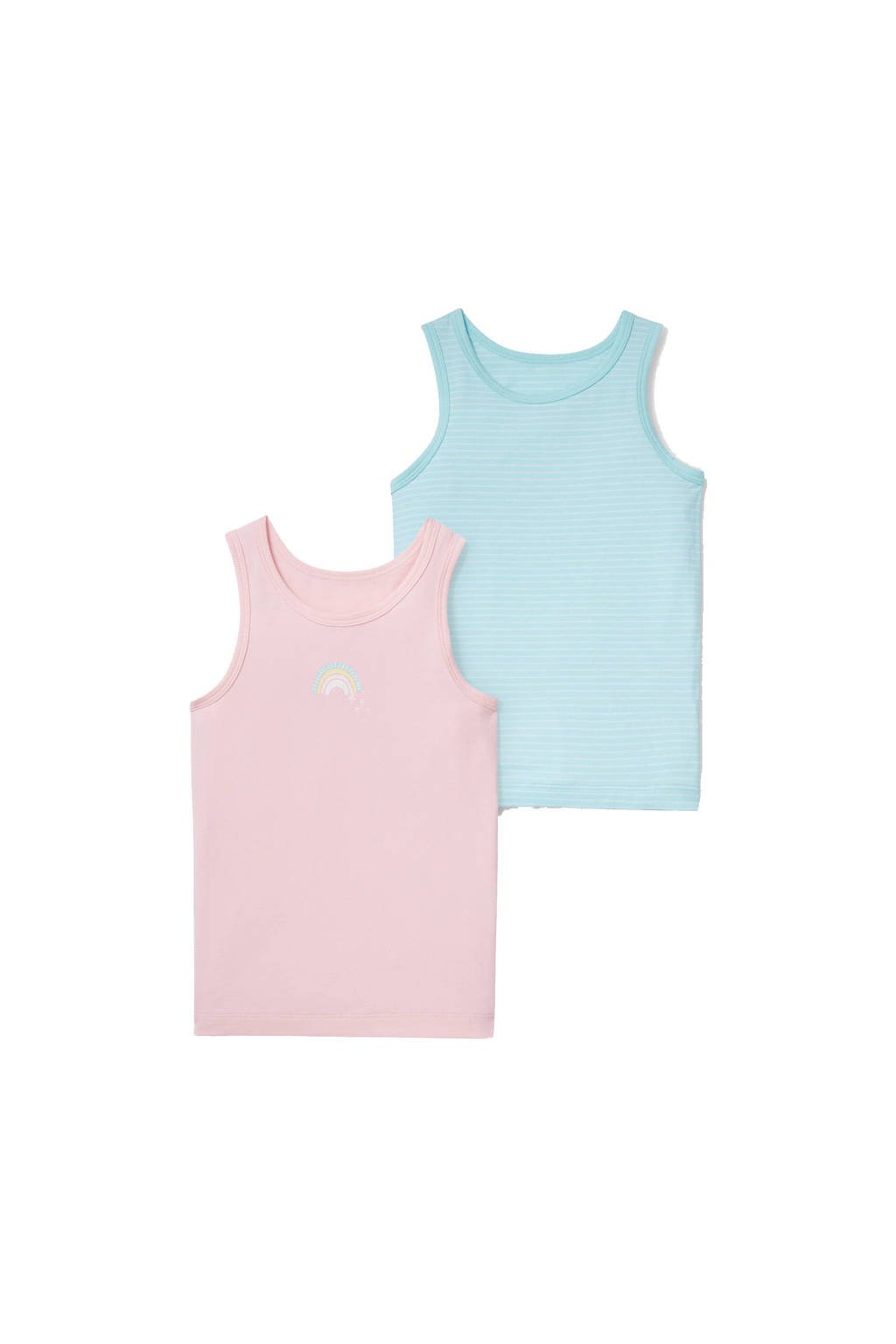 C&A Palomino hemd - set van 2 roze/turquoise, Roze/turquoise