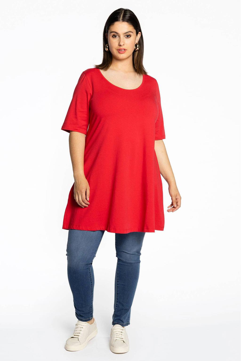 YOEK tuniek rood ORGANIC COTTON