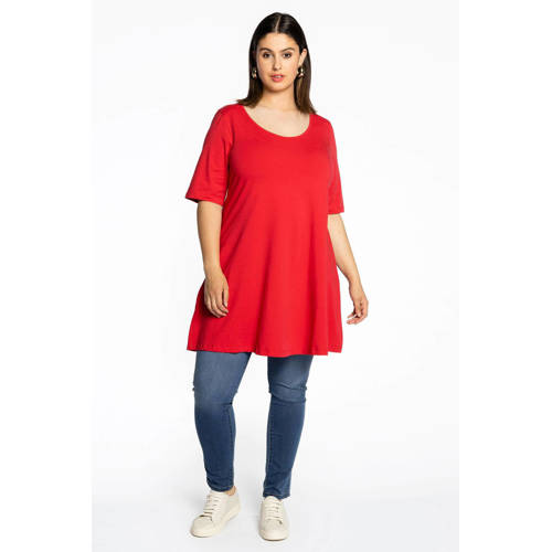 YOEK tuniek rood ORGANIC COTTON afbeelding