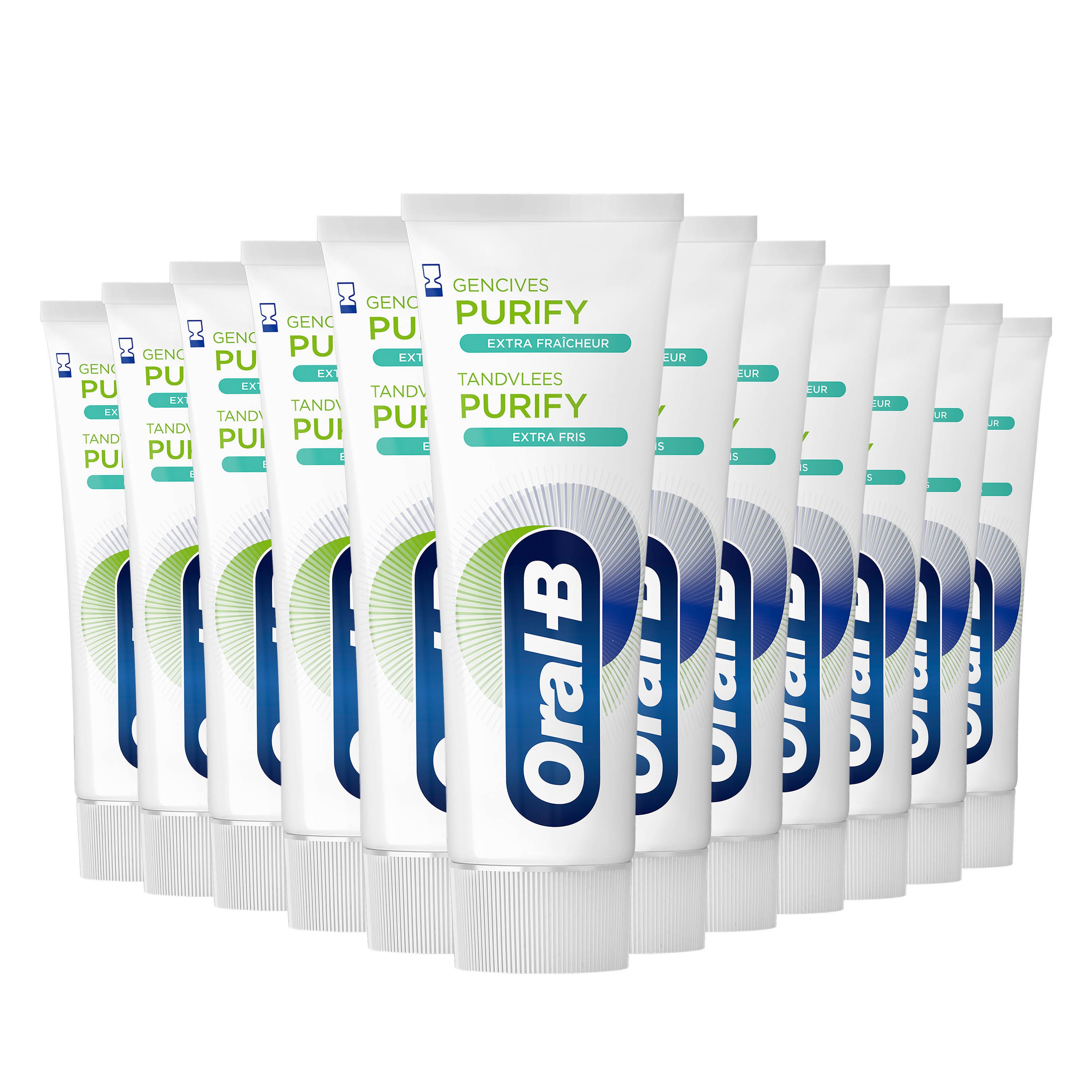 Oral-B Tandvlees Purify Extra Fris Tandpasta - 12 X 75ml | Wehkamp