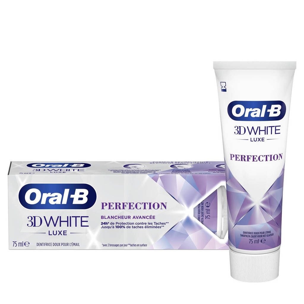 Miljard voor de hand liggend In hoeveelheid Oral-B 3D White Luxe Perfection Tandpasta - 12 x 75ml | wehkamp