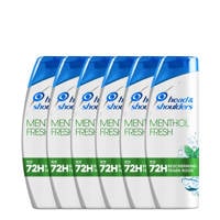 Head & Shoulders Menthol Fresh Anti-roos shampoo - 6 x 285 ml - voordeelverpakking