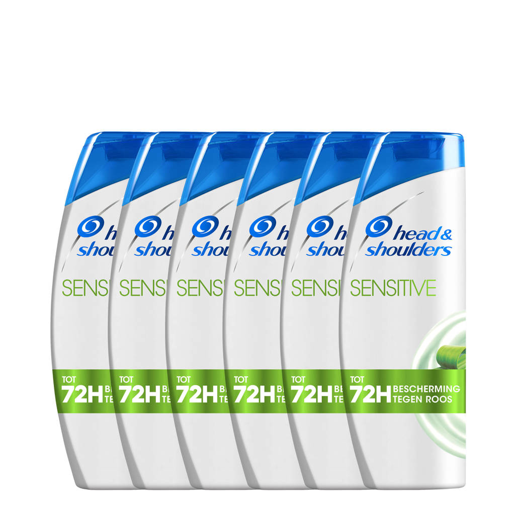 Head & Shoulders Sensitive Anti-roos shampoo - 6 x 285 ml - voordeelverpakking