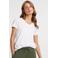 Anytime T-shirt met V-hals wit