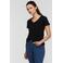 Anytime T-shirt met V-hals zwart