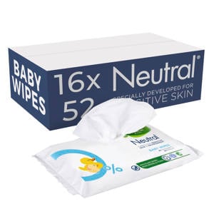 babydoekjes Parfumvrij - 16 x 52 stuks