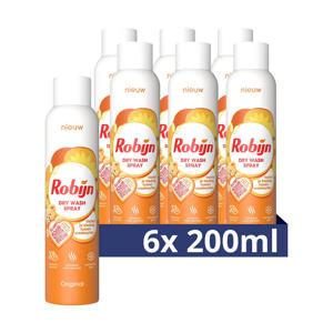 Wehkamp Robijn Dry Wash Spray Original - 6 x 200 ml aanbieding