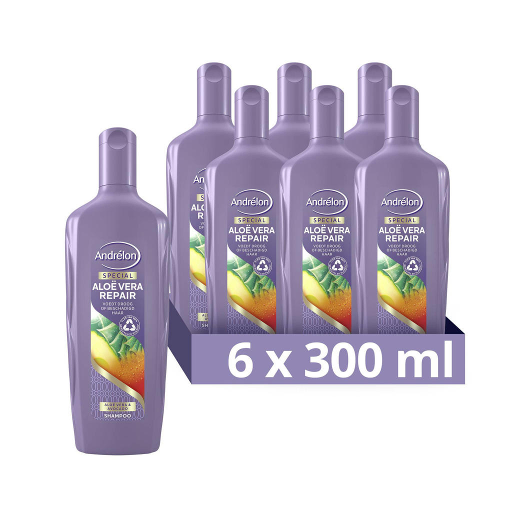 Andrélon Special Aloë Vera Repair shampoo - 6 x 300 ml - voordeelverpakking