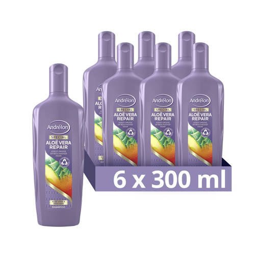 Wehkamp Andrélon Aloë Vera Repair shampoo - 6 x 300 ml aanbieding