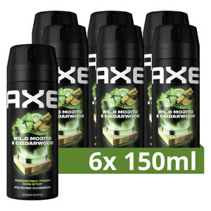Wild Green Mojito & Cedarwood deodorant bodyspray - 6 x 150 ml