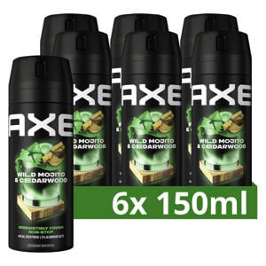 Wild Green Mojito & Cedarwood deodorant bodyspray - 6 x 150 ml