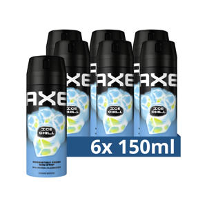 Wehkamp Axe Ice Chill deodorant bodyspray - 6 x 150 ml aanbieding