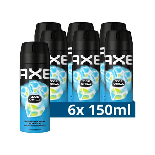 Wehkamp Axe Ice Chill deodorant bodyspray - 6 x 150 ml aanbieding