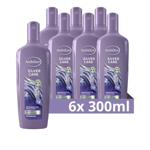 Wehkamp Andrélon Zilver Care shampoo - 6 x 300 ml aanbieding