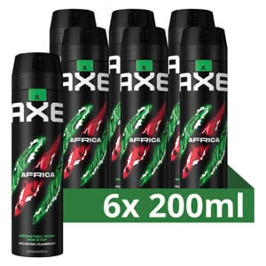 Africa deodorant bodyspray - 6 x 200ml