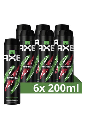 Africa deodorant bodyspray - 6 x 200ml