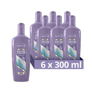 Wehkamp Andrélon Klei Fris & Zuiver shampoo - 6 x 300 ml aanbieding