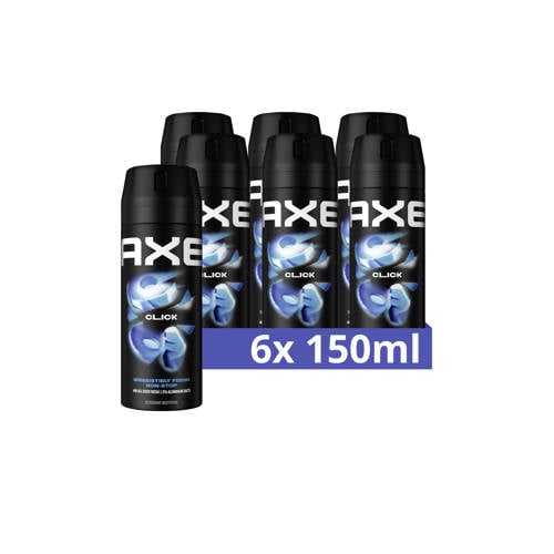 Wehkamp Axe Click deodorant bodyspray - 6 x 150 ml aanbieding