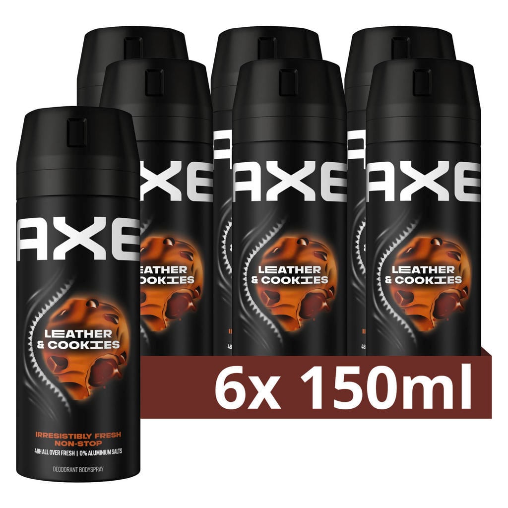 Axe Leather & Cookies deodorant bodyspray - 6 x 150 ml