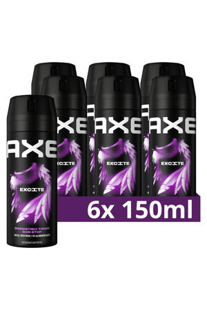 Excite deodorant bodyspray - 6 x 150 ml