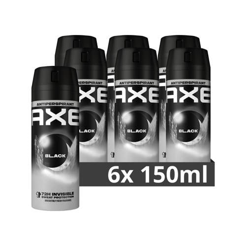 Wehkamp Axe Black anti-transpirant spray - 6 x 150 ml aanbieding