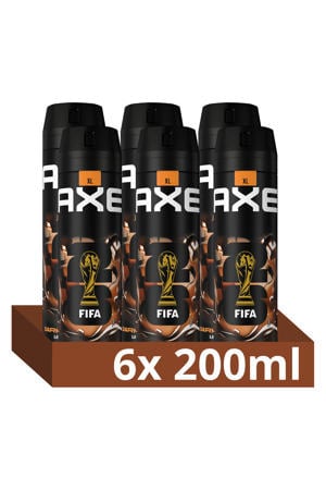 Dark Temptation FIFA Limited Edition deodorant bodyspray - 6 x 200 ml