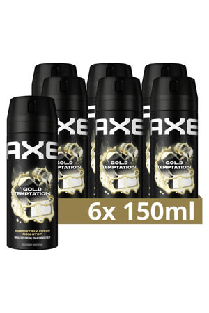 Gold Temptation deodorant bodyspray - 6 x 150 ml