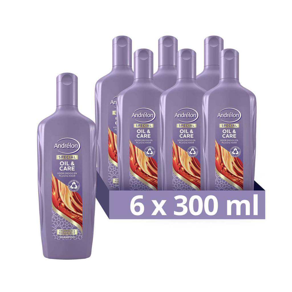 Andrelon Special Oil & Care shampoo - 6 x 300 ml - voordeelverpakking