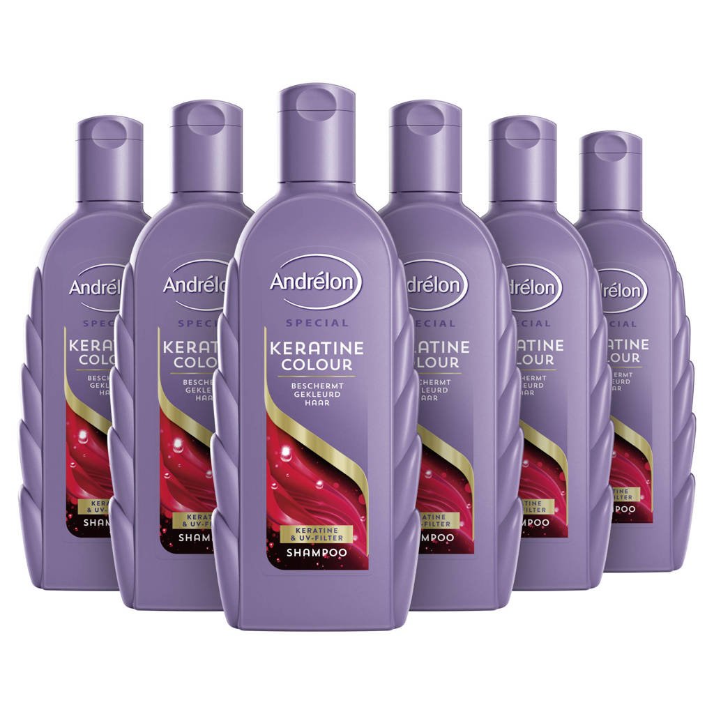 Andrelon Special Keratine Colour shampoo - 6 x 300 ml - voordeelverpakking